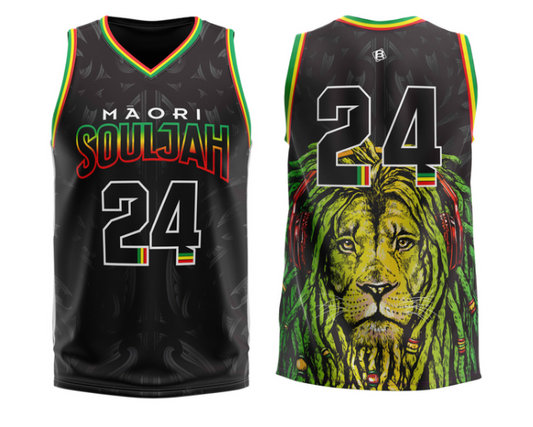 Māori Souljah 2024 Beats by LOJ Basketball Singlet Last Size (Small)