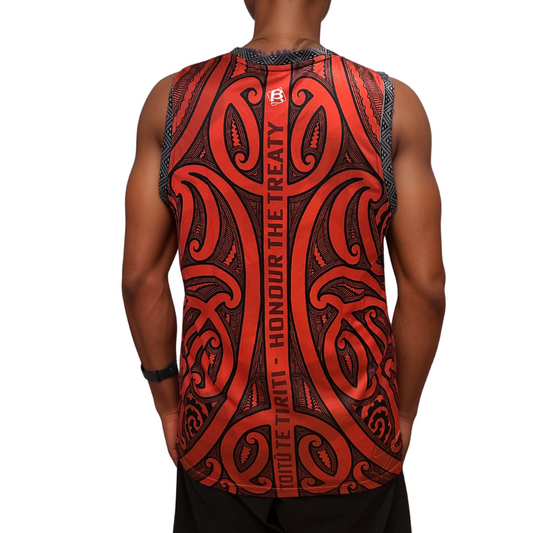 Toitū Te Tiriti 2025 Basketball Singlet,SALE!! Last Sizes!! 2XL,4XL,6XL