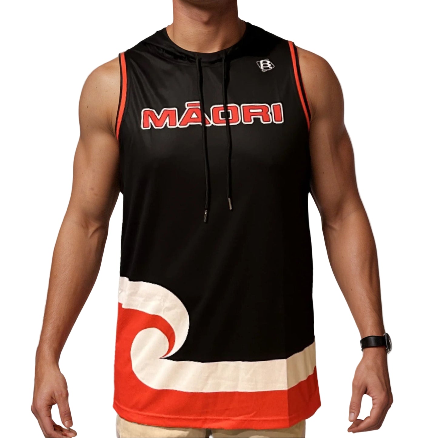2025 Tino Rangatiratanga Māori Flag Hooded BasketBall Singlet RESTOCKED!!