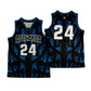 Aotearoa 2024 Sublimated Basketball Singlet Black / Blue