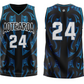 Aotearoa 2024 Sublimated Basketball Singlet Black / Blue