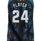 Custom Name and Number Aotearoa 2024 Sublimated Basketball Singlet Black / Blue