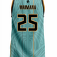 Cuzz City Singlet Custom Name and Number (TEAL)