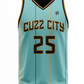 Cuzz City Singlet Custom Name and Number (TEAL)