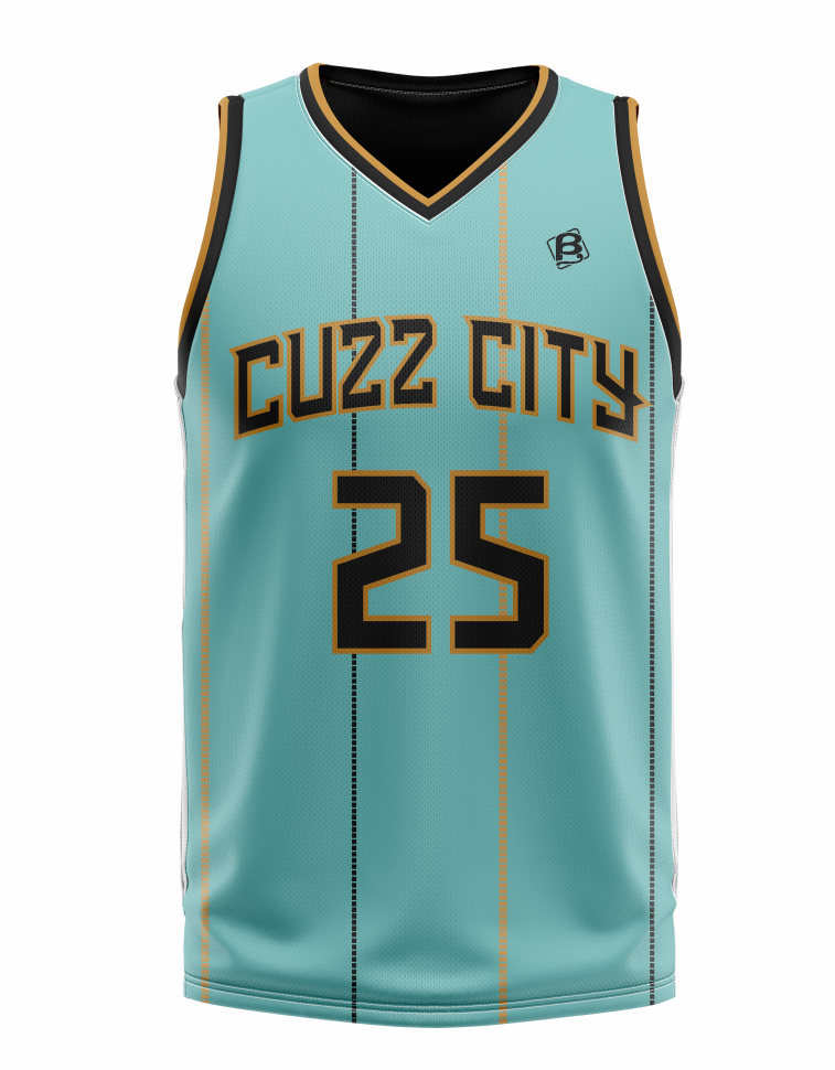 Cuzz City Singlet Custom Name and Number (TEAL)