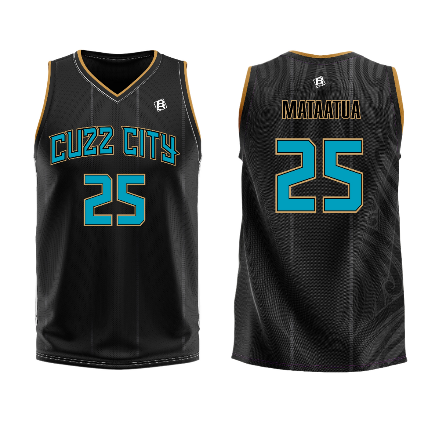 Cuzz City Singlet Custom Name and Number (Black)