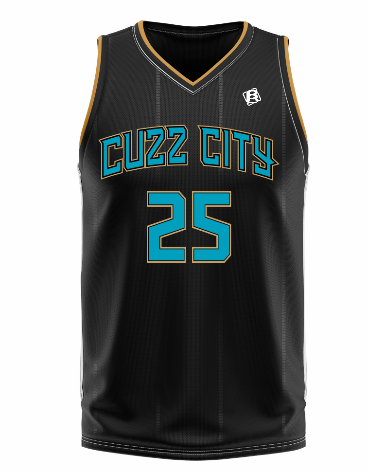 Cuzz City Singlet Custom Name and Number (Black)