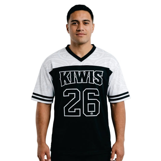 PRE SALE!! Kiwis 26 NFL Style Jersey Black White Unisex Small to 6xl