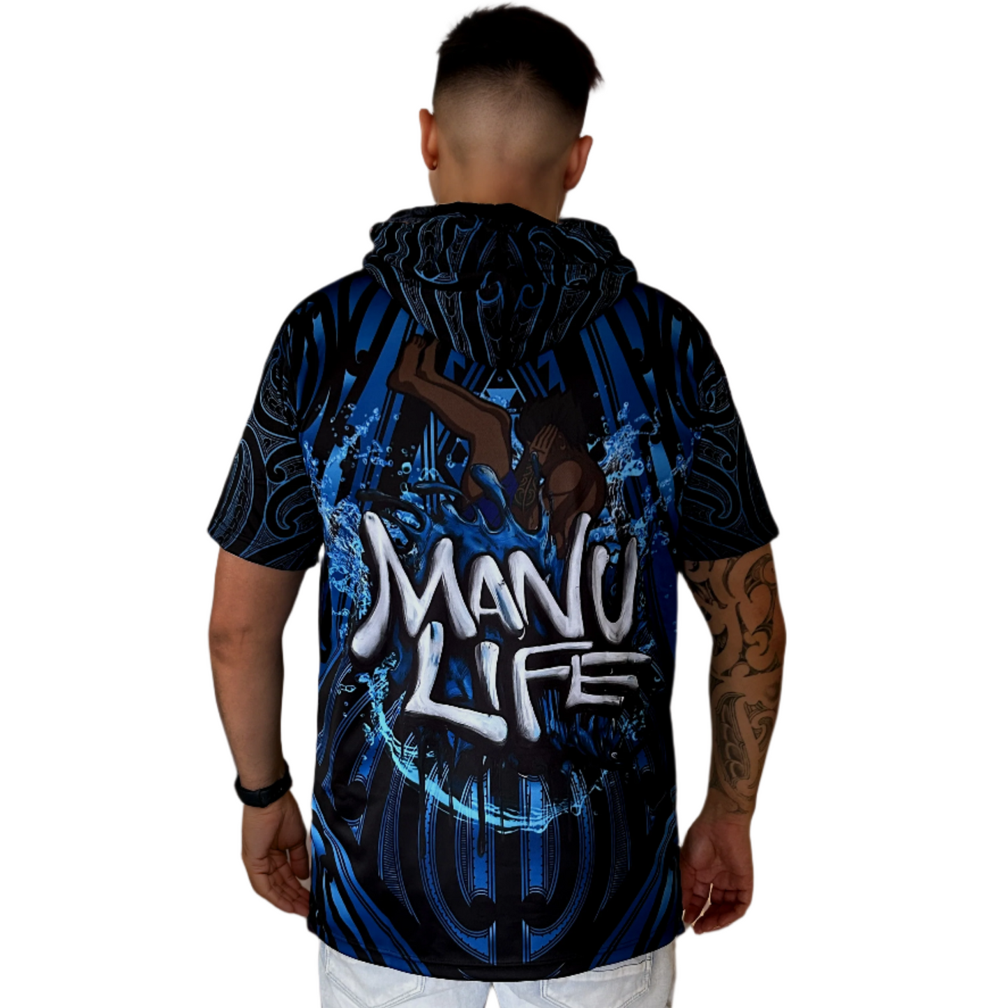 Manu Life Sublimated Hooded T Shirt