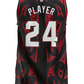 Custom Name and Number Aotearoa 2024 Sublimated Basketball Singlet Black / Red