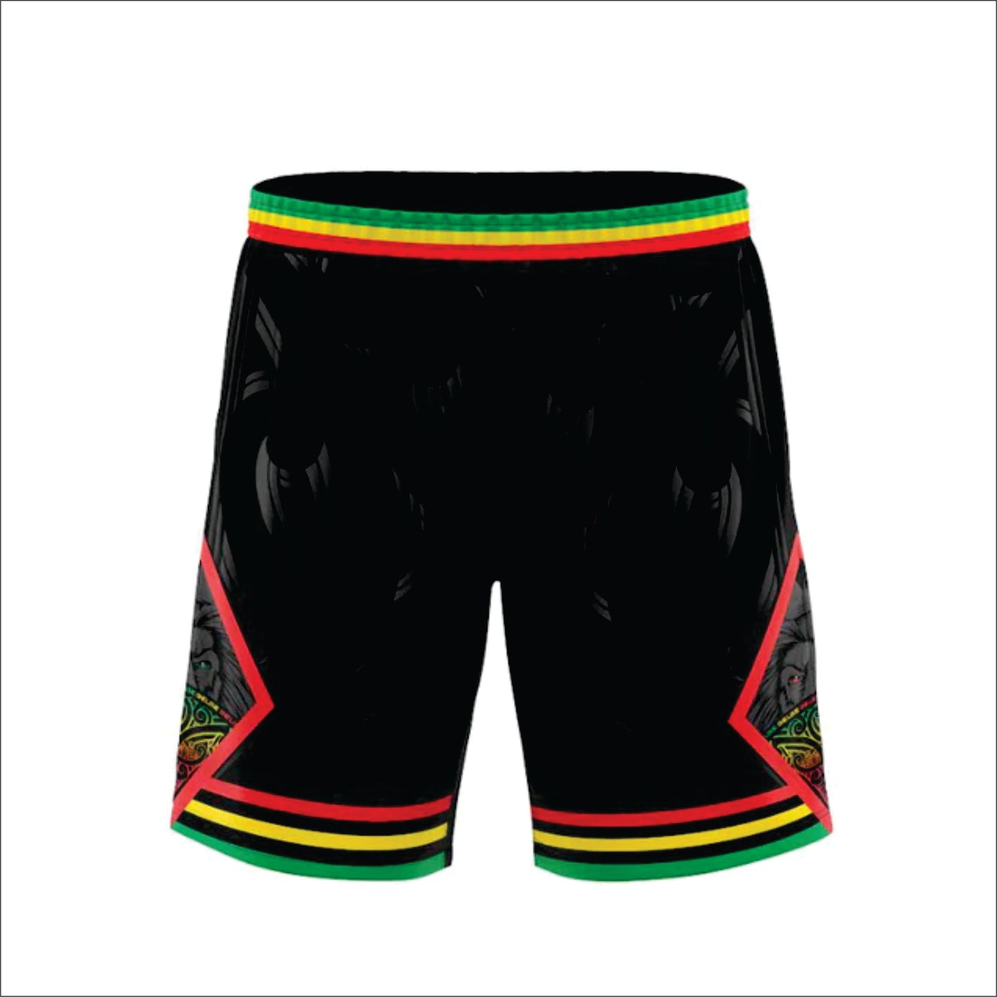 Māori Souljah Basketball Shorts (Horizontal Stripes) Black Friday Special
