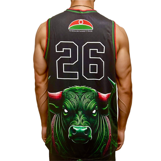 Ngāi Tūhoe 26 Basketball Singlet