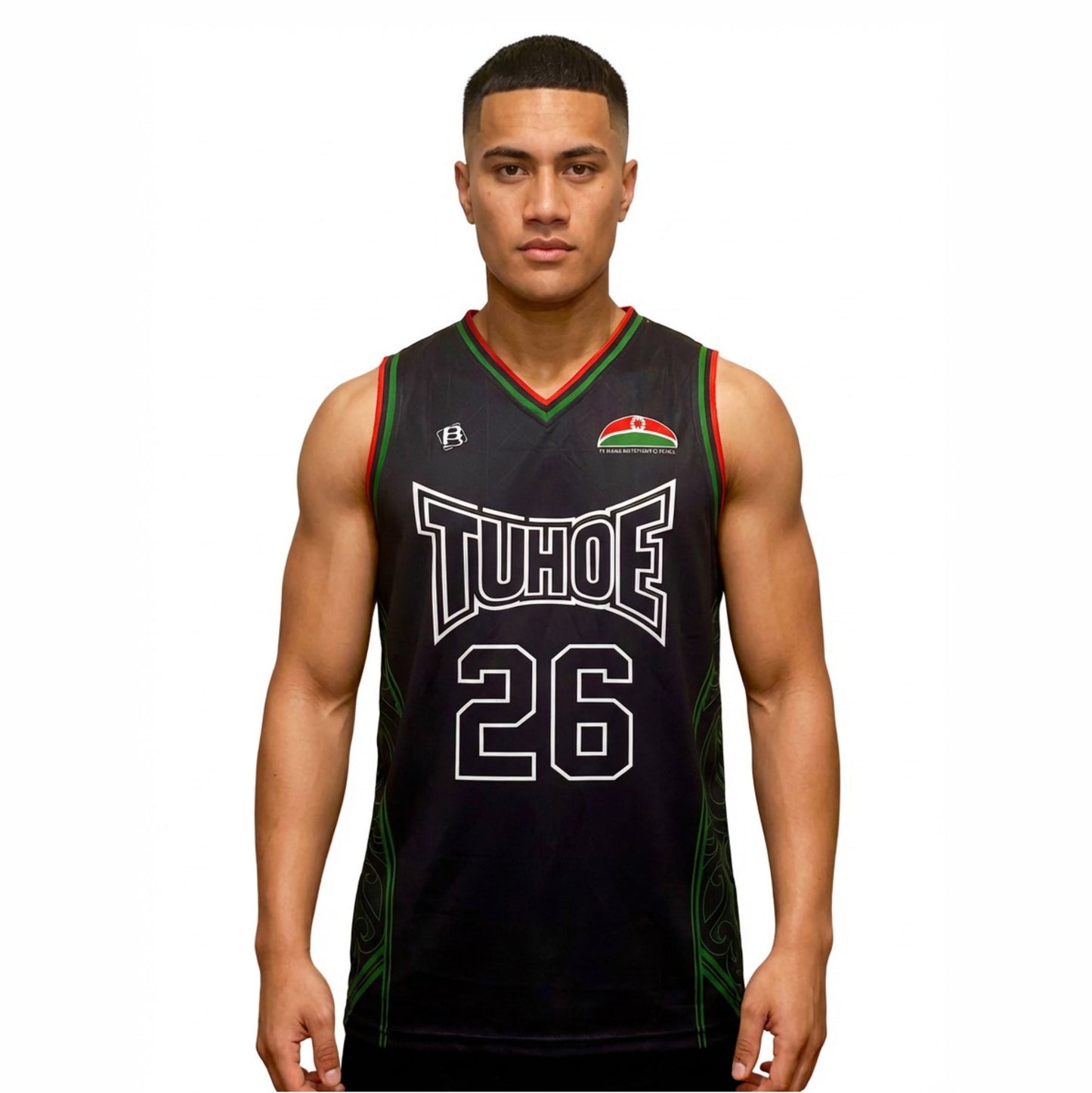 Ngāi Tūhoe 26 Basketball Singlet
