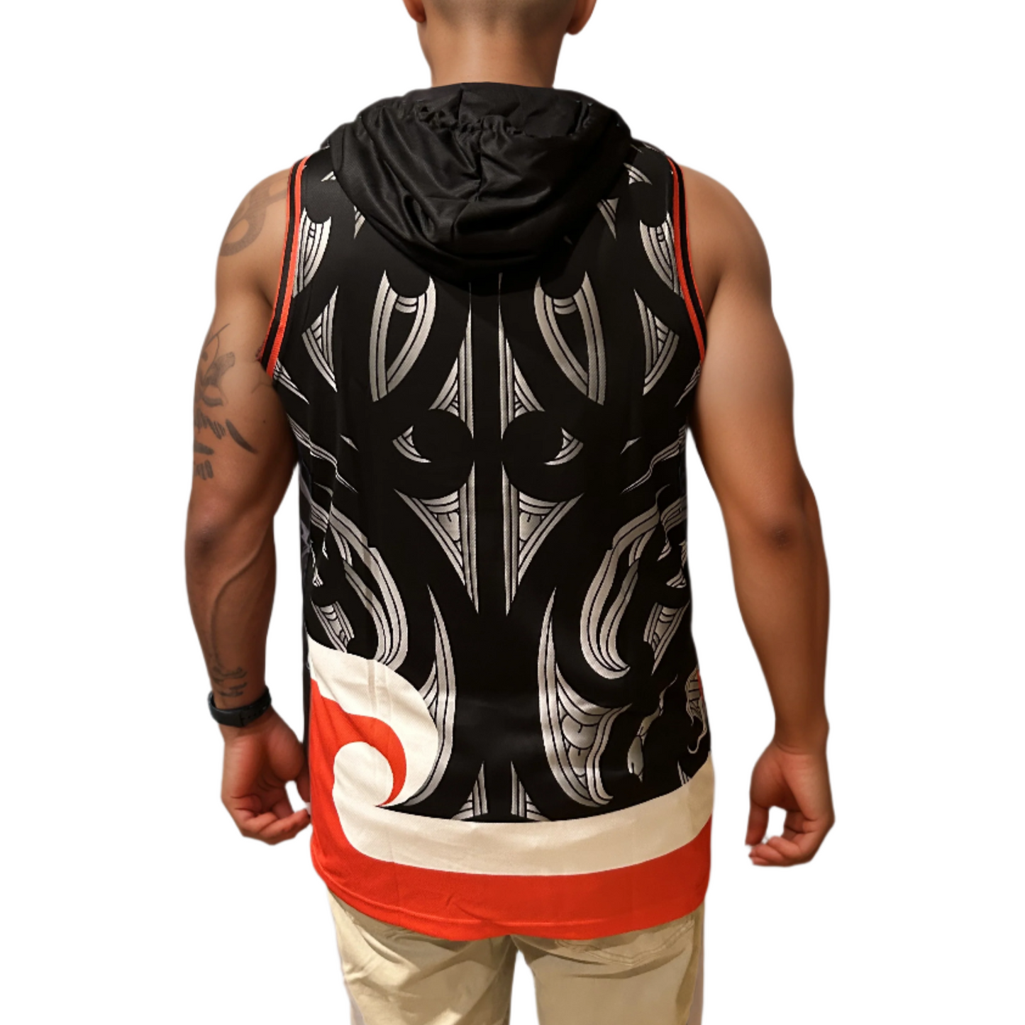 2025 Tino Rangatiratanga Māori Flag Hooded BasketBall Singlet