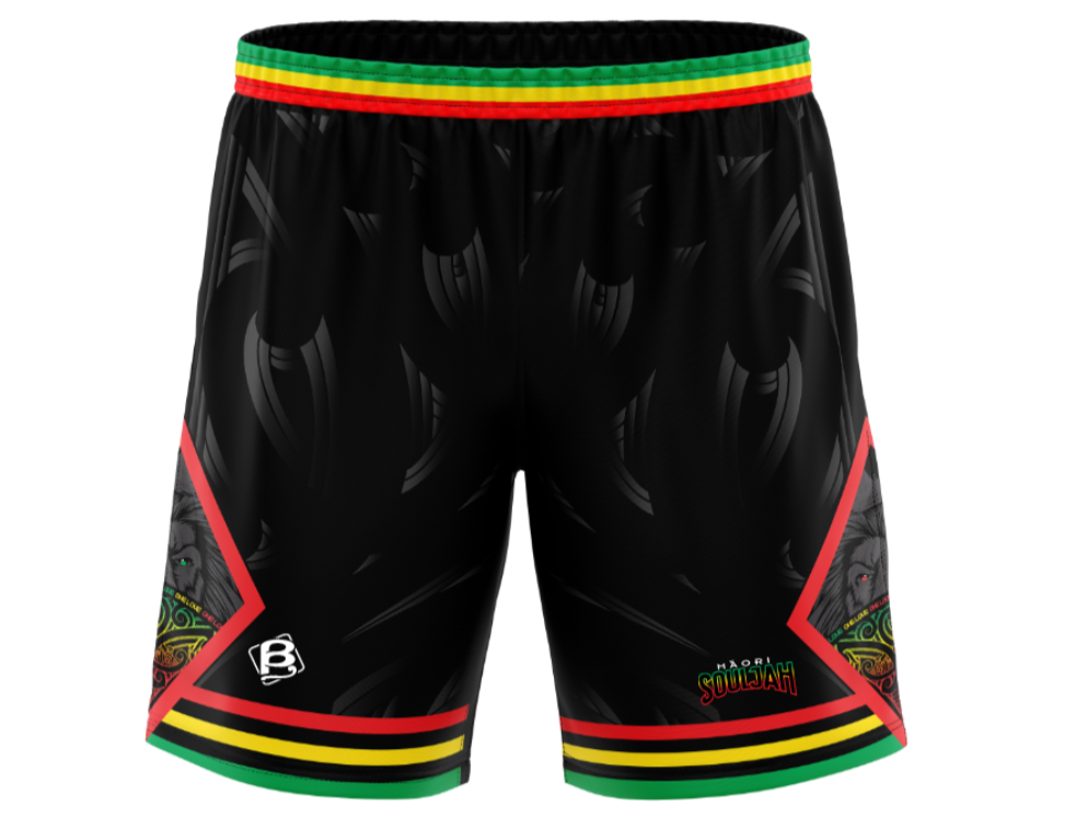 2.0 Māori Souljah Wharenui  Basketball Shorts (Horizontal Stripes)