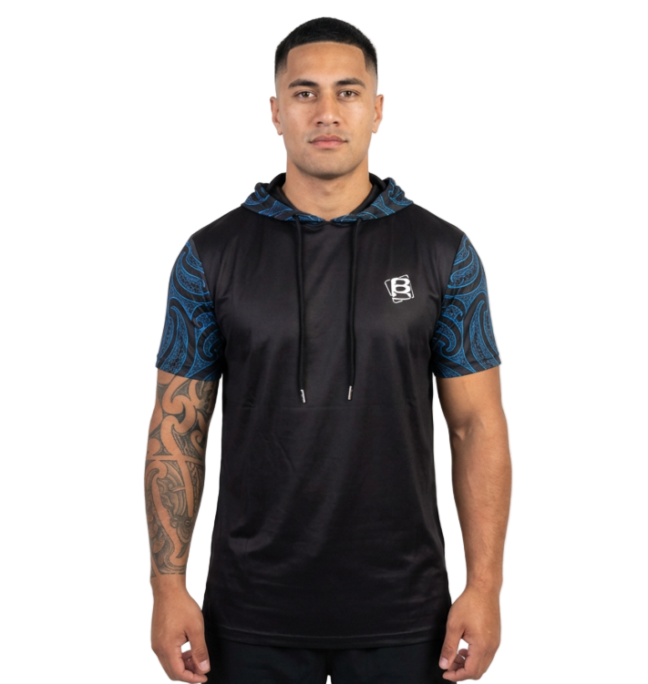 Manu Life Hooded T Shirt Last Sizes Clearance!!